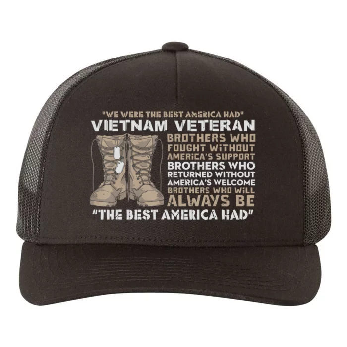 Vietnam Veteran The Best America Had Proud Yupoong Adult 5-Panel Trucker Hat