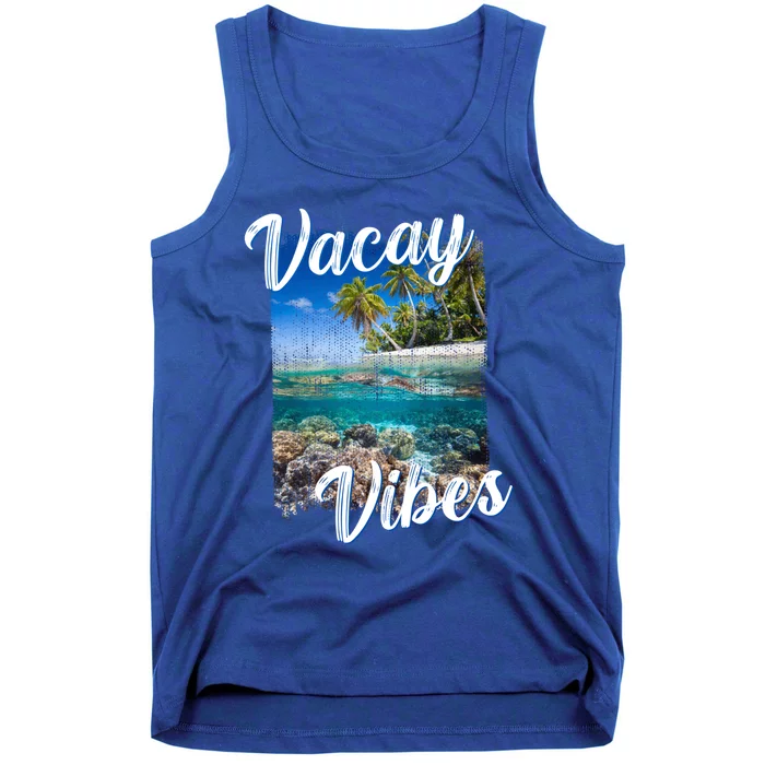 Vacay Vibes Tropical Island Beach Diving Snorkeling Vacation Gift Tank Top