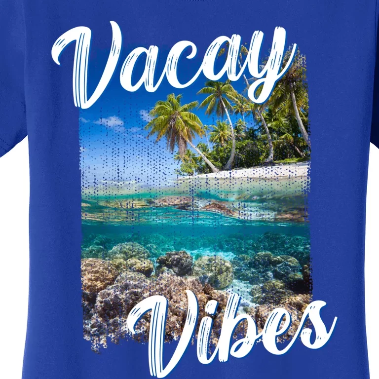 Vacay Vibes Tropical Island Beach Diving Snorkeling Vacation Gift Women's T-Shirt