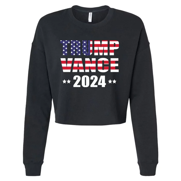 Vance Vp Trump Vice President Vance Trump Cropped Pullover Crew