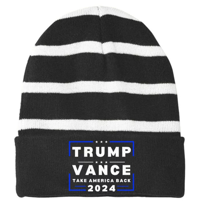 Vance Vp Trump Vice President Vance Trump 2024 Red Striped Beanie with Solid Band