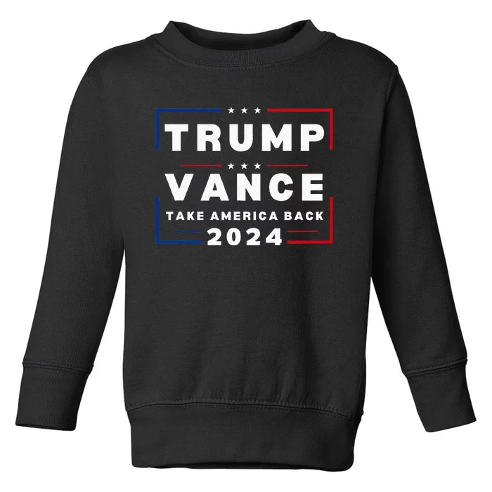 Vance Vp Trump Vice President Vance Trump 2024 Toddler Sweatshirt