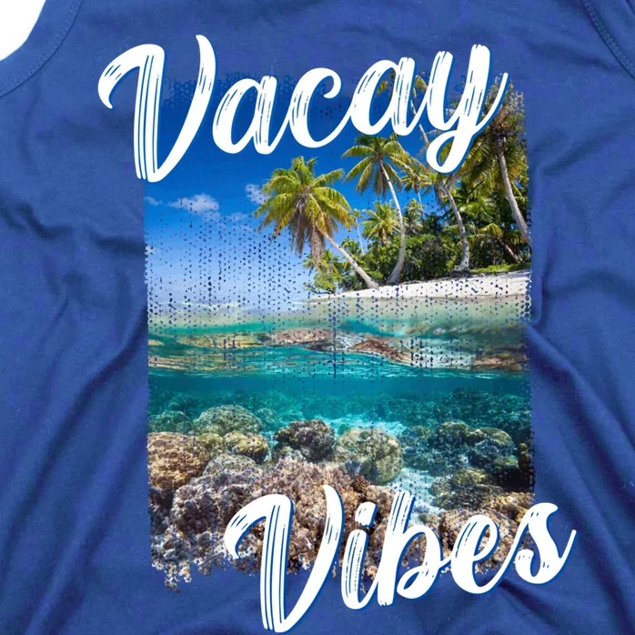 Vacay Vibes Tropical Island Beach Diving Snorkeling Vacation Gift Tank Top