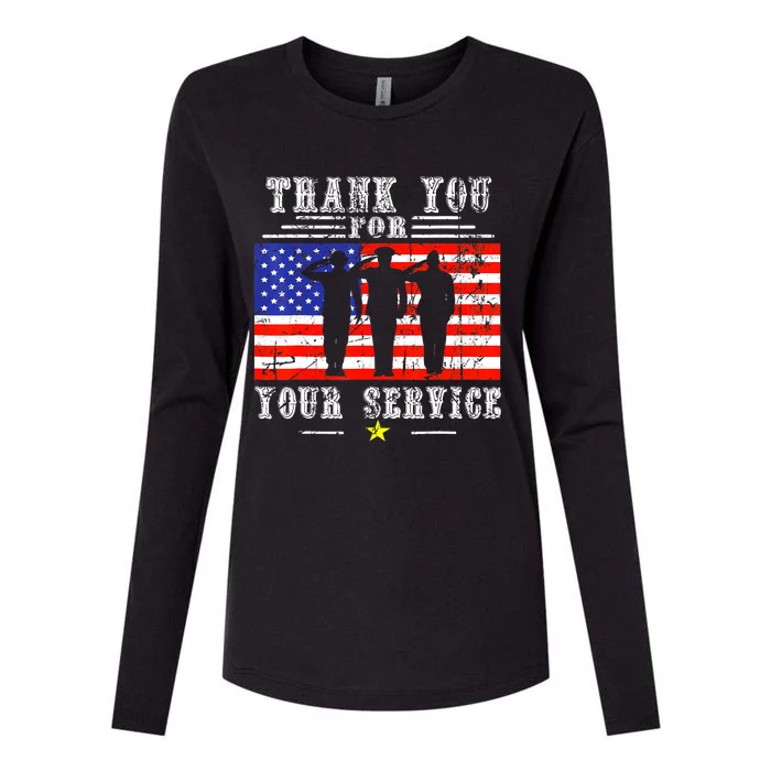 Vintage Veteran Thank You For Your Service VeteranS Day Gift Womens Cotton Relaxed Long Sleeve T-Shirt