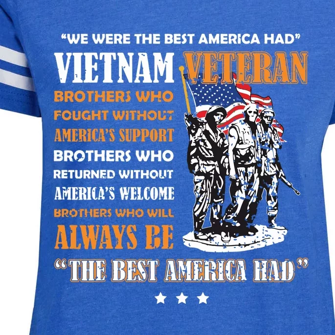 Vietnam Veteran The Best America Had Proud Enza Ladies Jersey Football T-Shirt