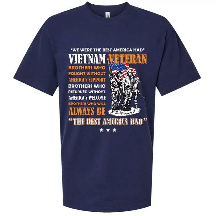 Vietnam Veteran The Best America Had Proud Sueded Cloud Jersey T-Shirt