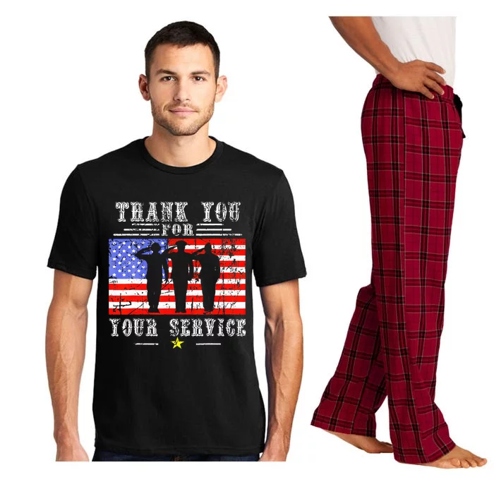 Vintage Veteran Thank You For Your Service VeteranS Day Pajama Set