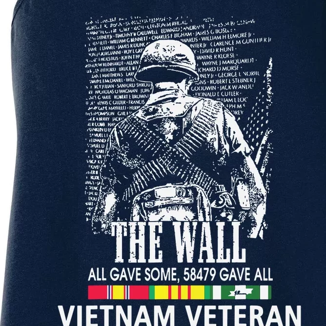 Vietnam Veteran The Wall All Gave Some 58479 Gave All Women's Racerback Tank