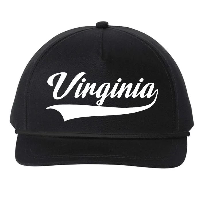 Virginia Va Throwback Design Classic Snapback Five-Panel Rope Hat