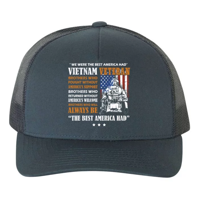 Vietnam Veteran The Best America Had Proud Cute Gift Yupoong Adult 5-Panel Trucker Hat