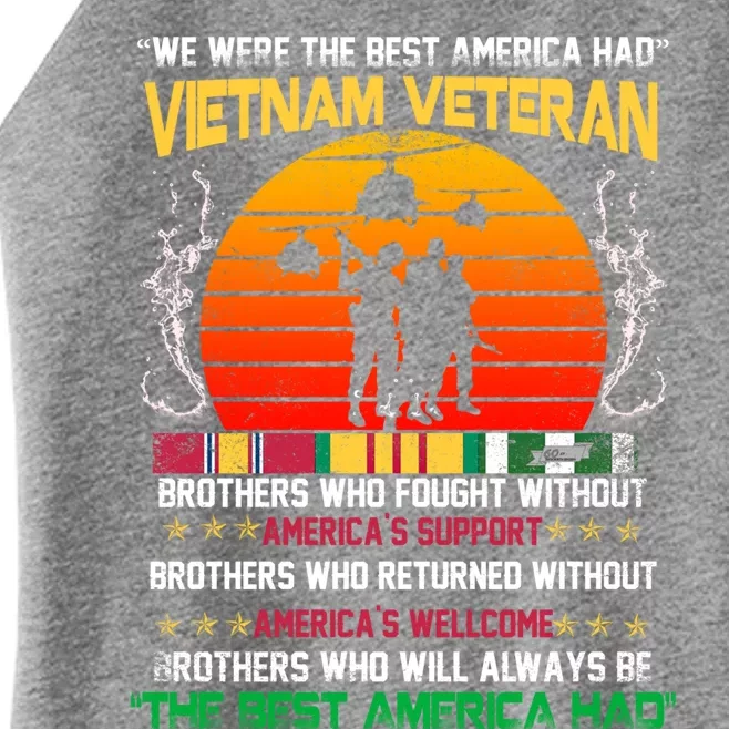 Vietnam Veteran The Best America Had Proud Gift Women’s Perfect Tri Rocker Tank