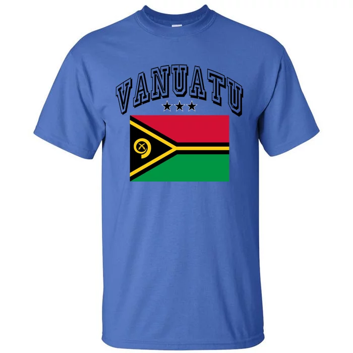 Vanuatu Vintage Throwback Flag Souvenir Gift Tall T-Shirt