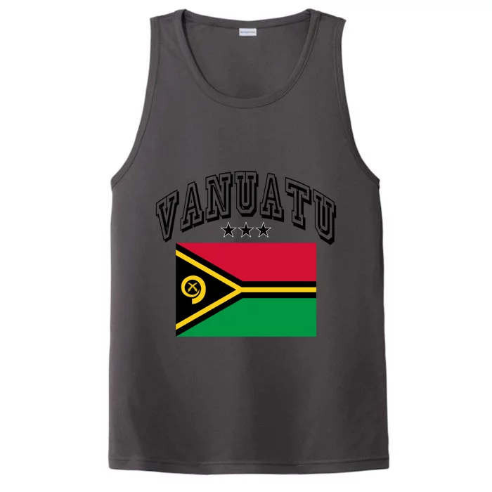 Vanuatu Vintage Throwback Flag Souvenir Gift Performance Tank