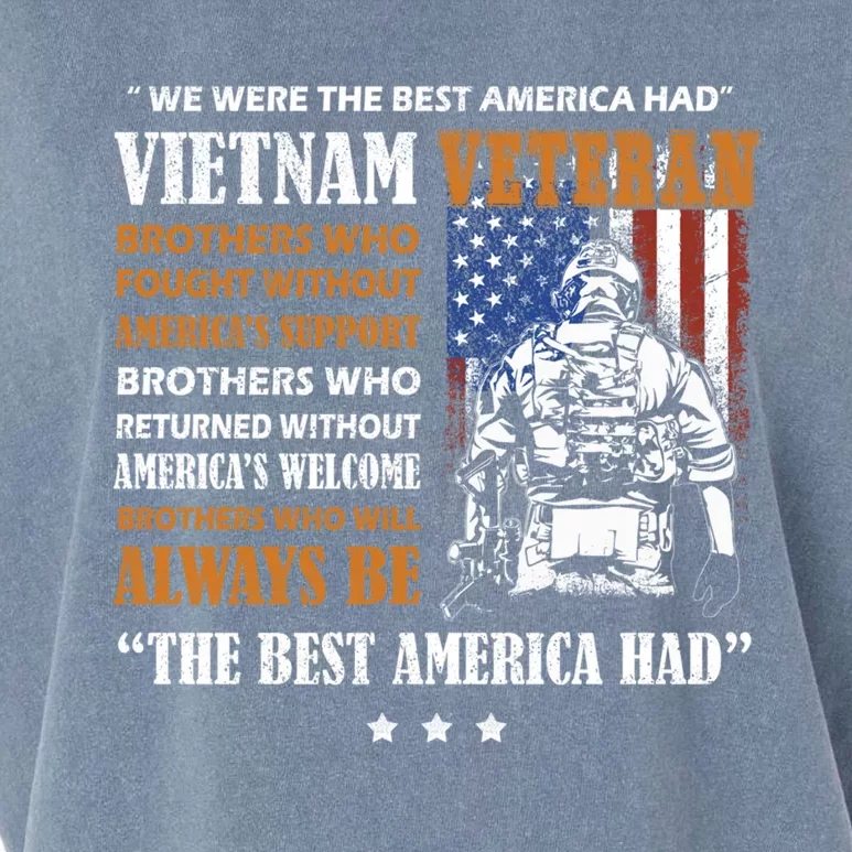 Vietnam Veteran The Best America Had Proud Meaningful Gift Garment-Dyed Women's Muscle Tee