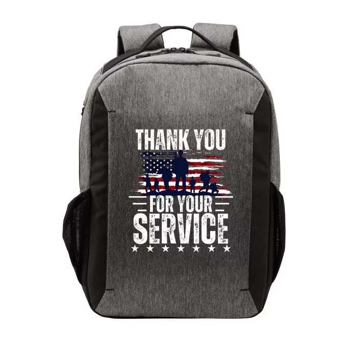 Vintage Veteran Thank You For Your Service Veteran's Day Vector Backpack