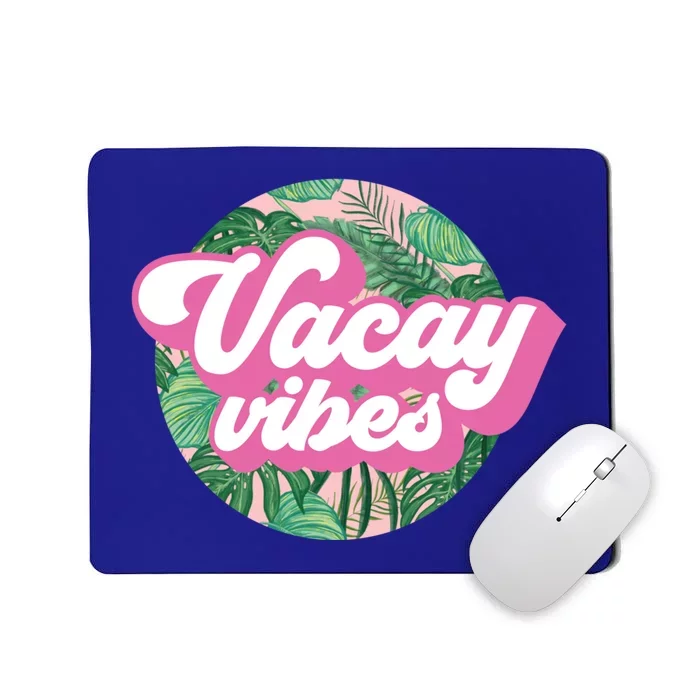 Vacay Vibes Tropical Palm Leaf Graphic Gift Mousepad