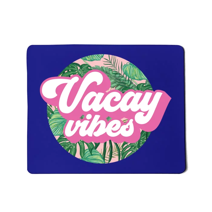 Vacay Vibes Tropical Palm Leaf Graphic Gift Mousepad