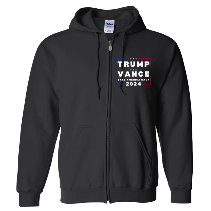 Vance Vp Trump Vice President Vance Trump 2024 Full Zip Hoodie