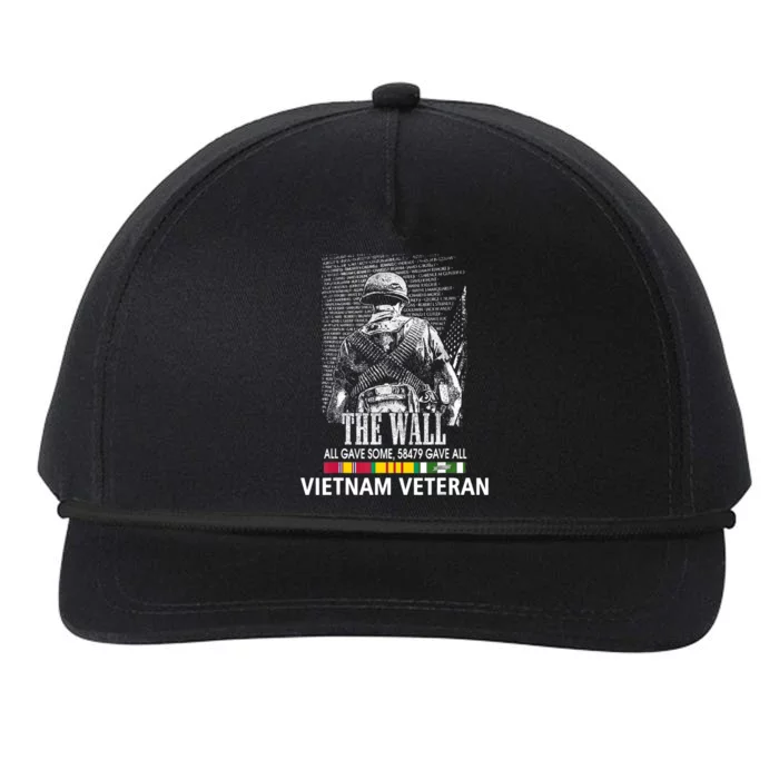 Vietnam Veteran The Wall All Gave Some 58479 Gave All Snapback Five-Panel Rope Hat