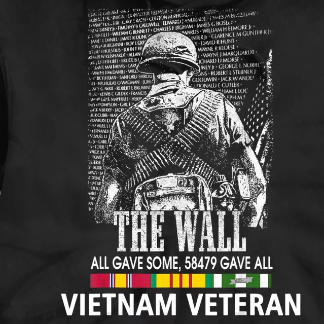 Vietnam Veteran The Wall All Gave Some 58479 Gave All Tie Dye Hoodie