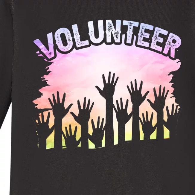 Volunteer Volunteering Unpaid Volunteers Job Gift Baby Long Sleeve Bodysuit