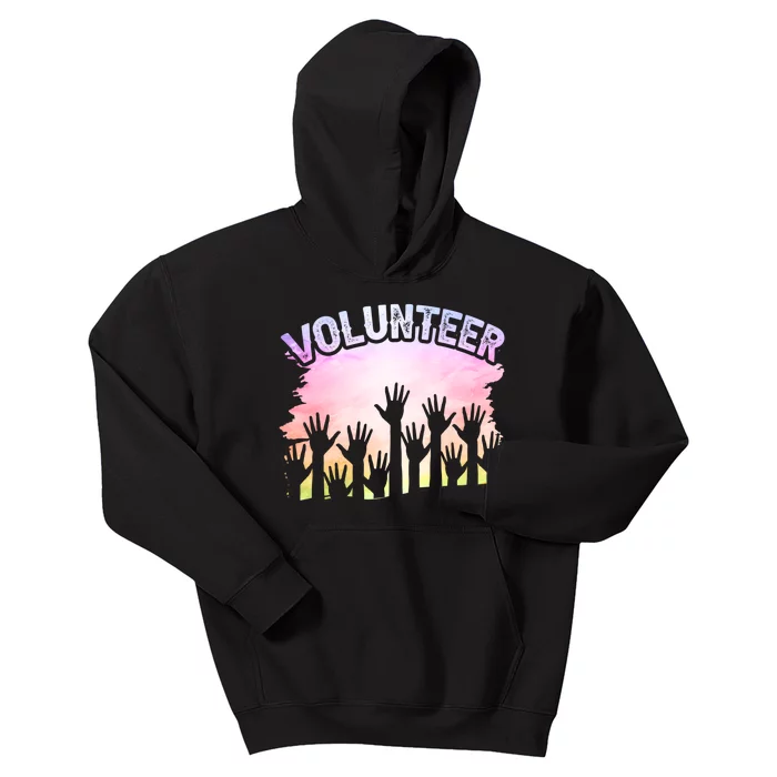 Volunteer Volunteering Unpaid Volunteers Job Gift Kids Hoodie