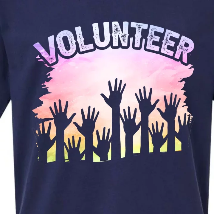 Volunteer Volunteering Unpaid Volunteers Job Gift Sueded Cloud Jersey T-Shirt