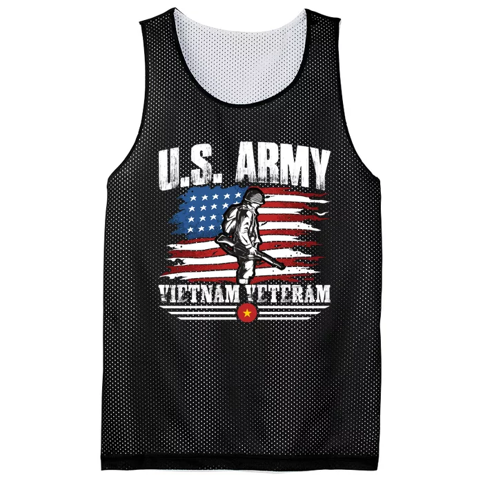 Vietnam Veteran U.S. Army Vet Mesh Reversible Basketball Jersey Tank