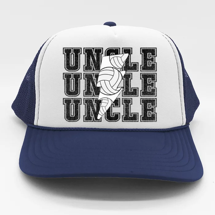 Vintage Volleyball Uncle Game Day Vibes Volleyball Season Gift Trucker Hat