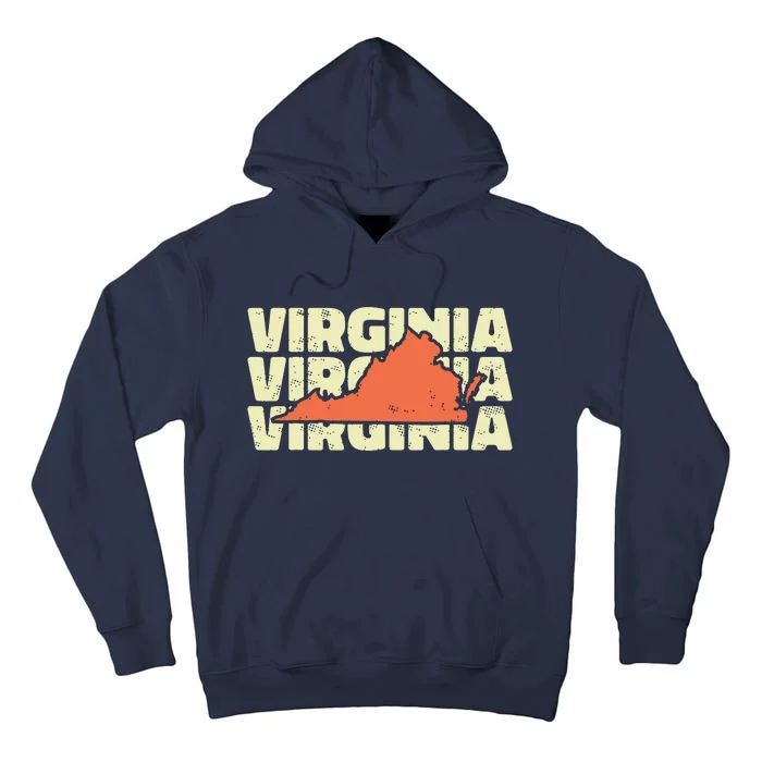 Vintage Virginia Usa State Tall Hoodie