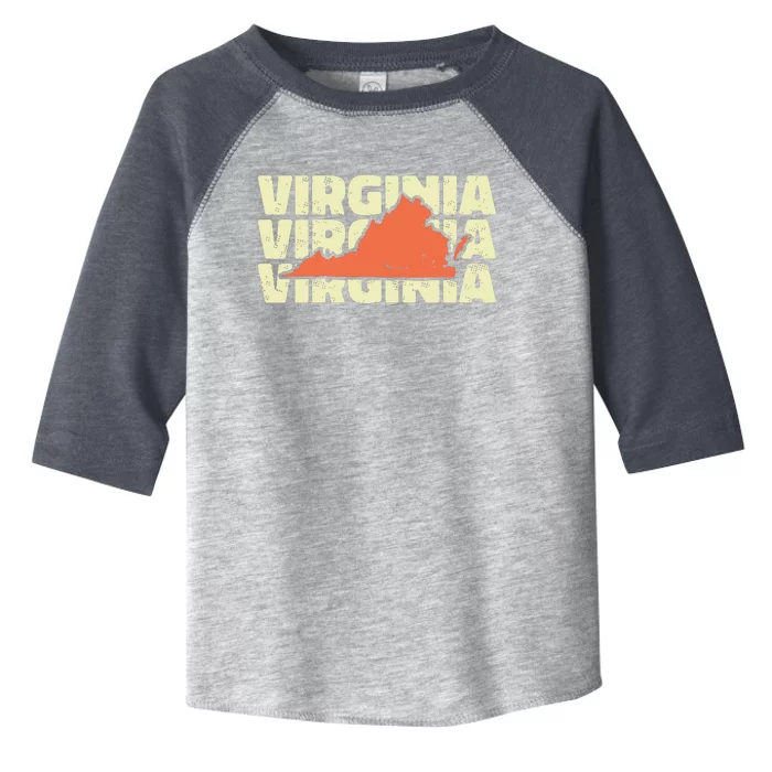 Vintage Virginia Usa State Toddler Fine Jersey T-Shirt