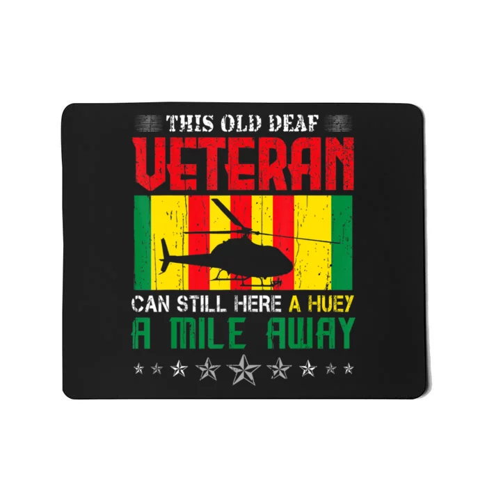 Vietnam Veteran Uh1 Huey Helicopter Mousepad