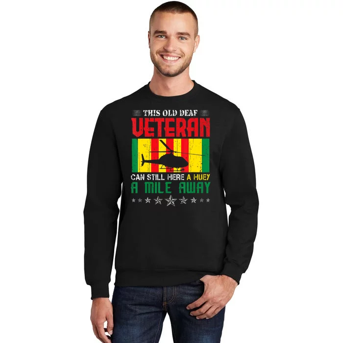 Vietnam Veteran Uh1 Huey Helicopter Tall Sweatshirt