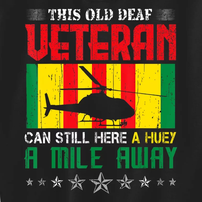 Vietnam Veteran Uh1 Huey Helicopter Kids Sweatshirt