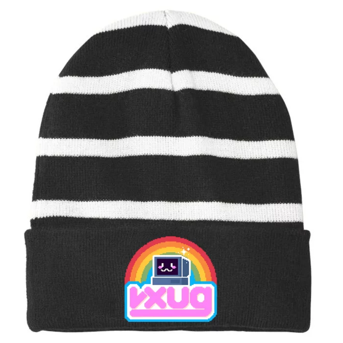 Vxunderwea Vxuwu Striped Beanie with Solid Band