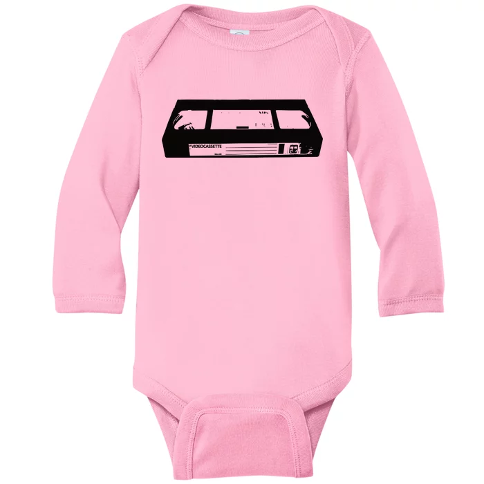 Vibe2k Vhs Videocassette Baby Long Sleeve Bodysuit