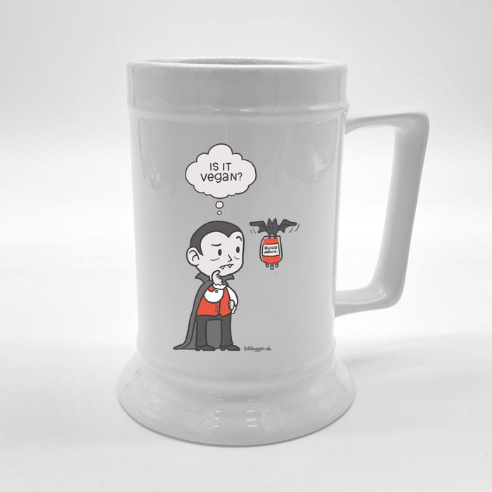 Vegan Vampire Front & Back Beer Stein