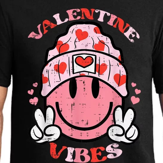 Valentine Vibes Valentines Day Retro Pajama Set