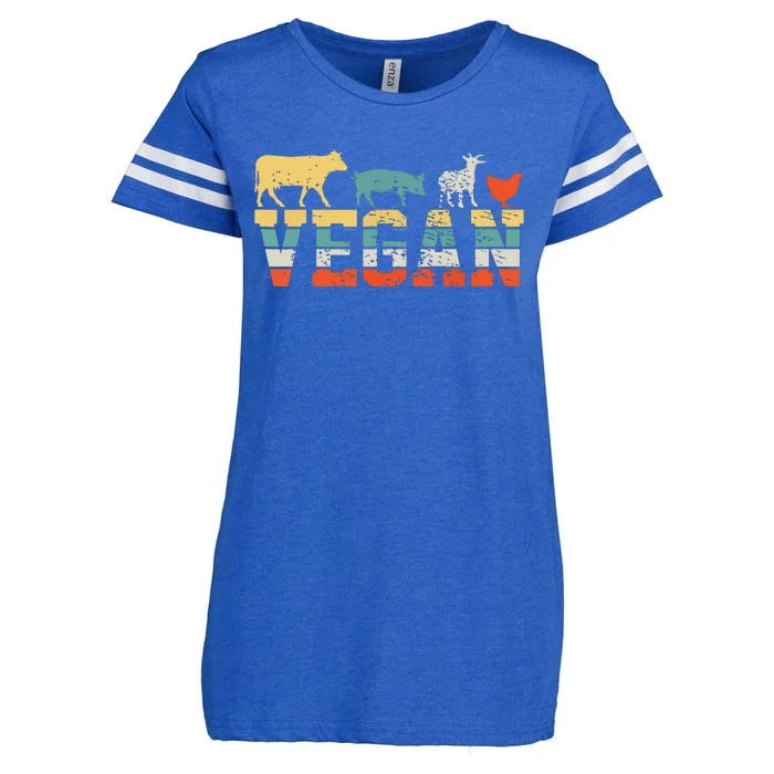 Vegan Vintage Enza Ladies Jersey Football T-Shirt