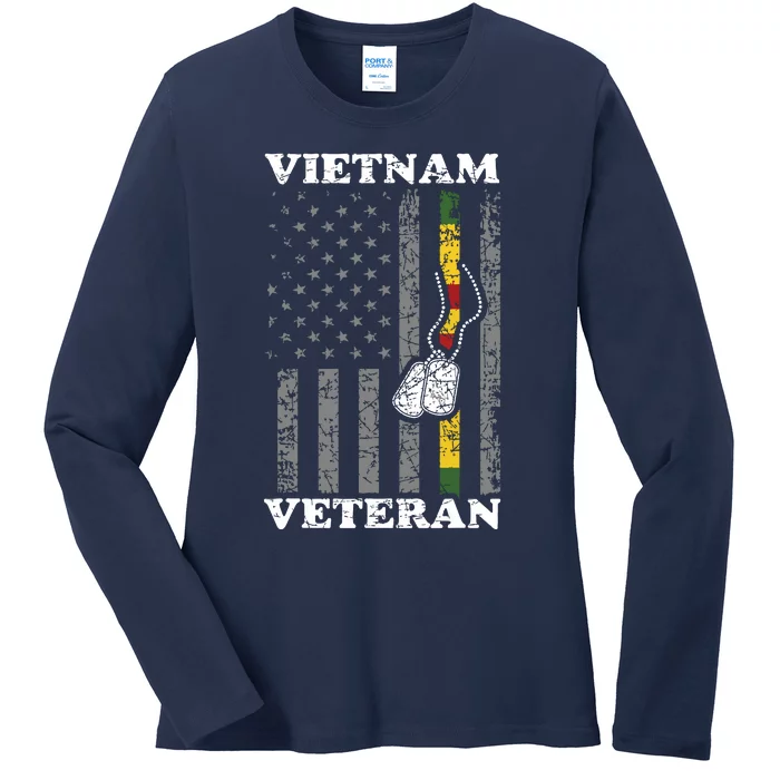 Vietnam Veteran Ladies Long Sleeve Shirt