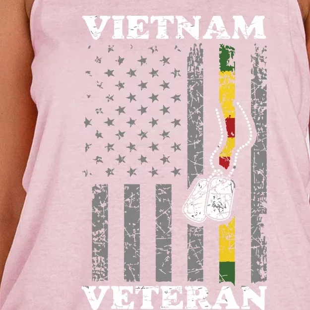 Vietnam Veteran Women's Knotted Racerback Tank