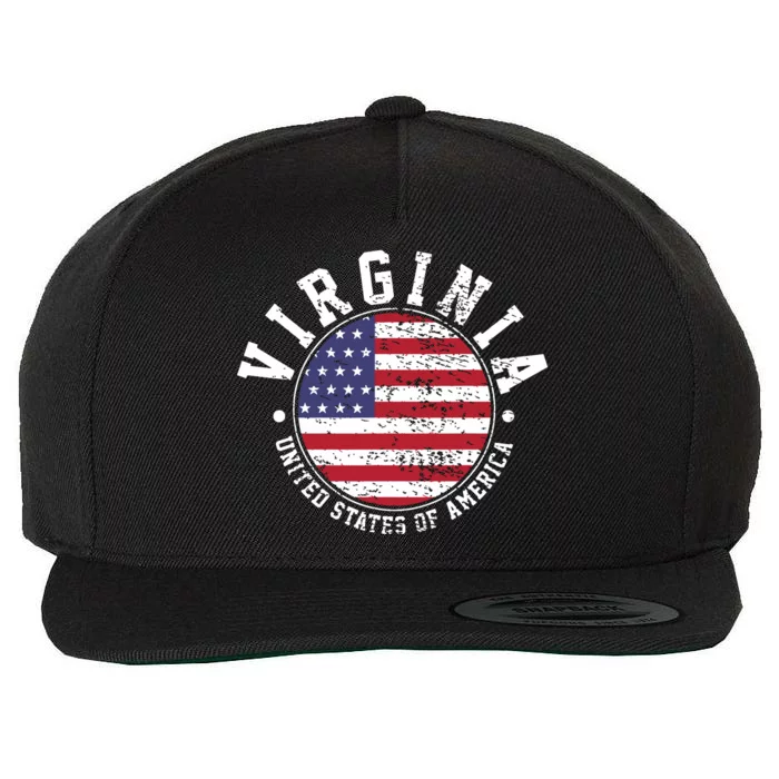 Virginia Vintage Wool Snapback Cap