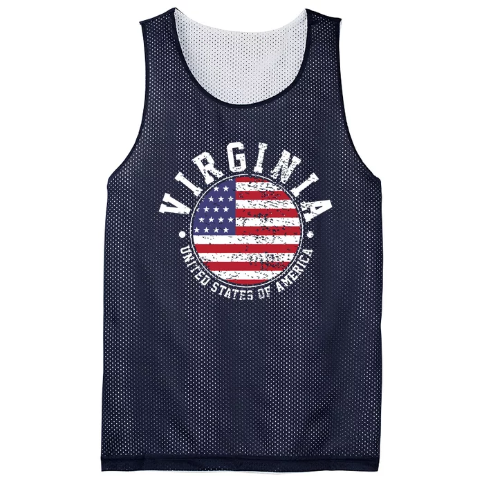 Virginia Vintage Mesh Reversible Basketball Jersey Tank