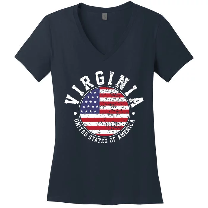 Virginia Vintage Women's V-Neck T-Shirt