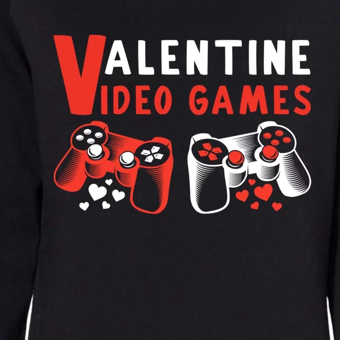 V Valentines Video Games Valentines Day Gamer Gift Womens California Wash Sweatshirt