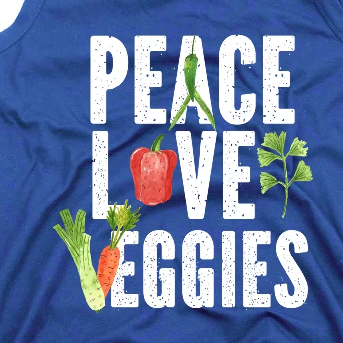 Vegan Vegetarian Veganism Vegetable Lover Peace Love Veggies Great Gift Tank Top