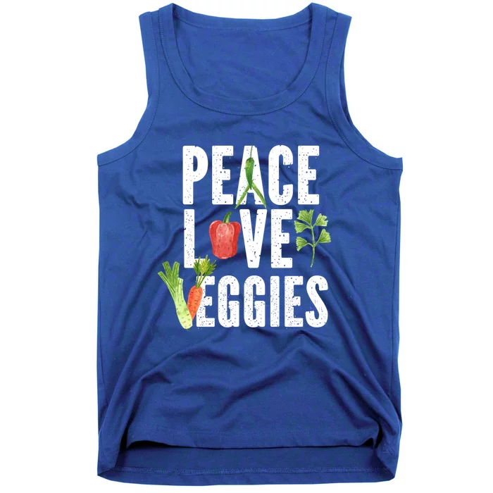 Vegan Vegetarian Veganism Vegetable Lover Peace Love Veggies Great Gift Tank Top