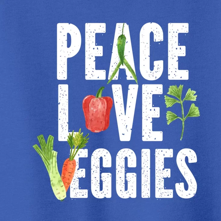 Vegan Vegetarian Veganism Vegetable Lover Peace Love Veggies Great Gift Toddler T-Shirt