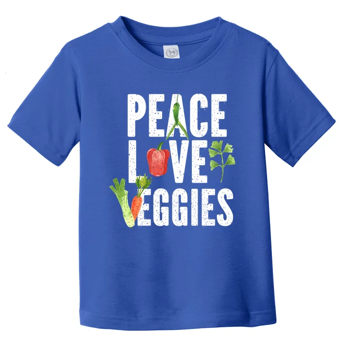 Vegan Vegetarian Veganism Vegetable Lover Peace Love Veggies Great Gift Toddler T-Shirt