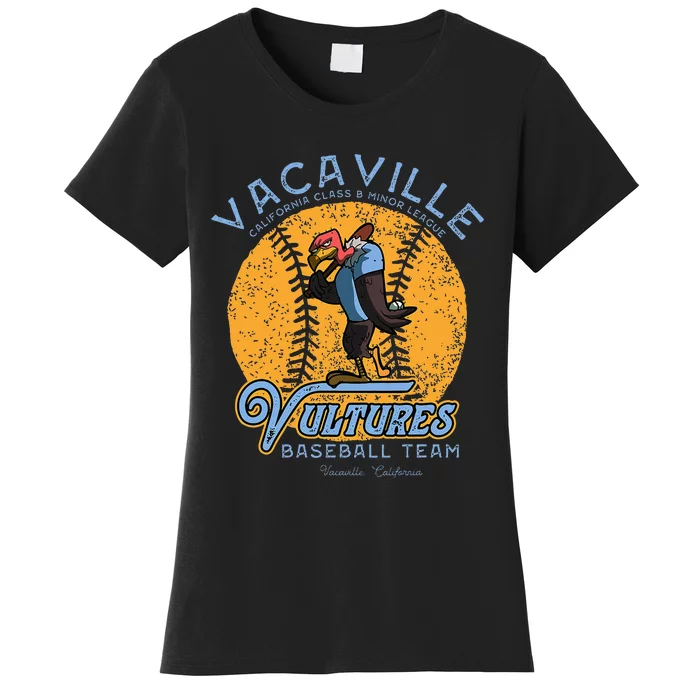 Vintage Vacaville Vultures Retro Minor League Baseball Team Women's T-Shirt